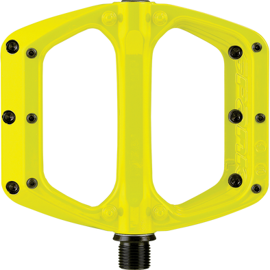 Spank Spoon DC MTB Flat Pedal in yellow