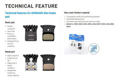 Shimano Brake pads BR- M8120 D03S RESIN