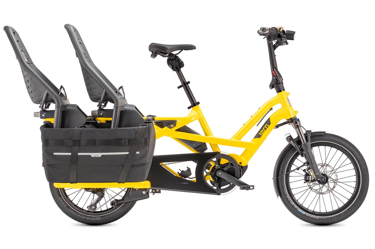 Tern GSD Cargo Hold 52 Pannier with child seats 