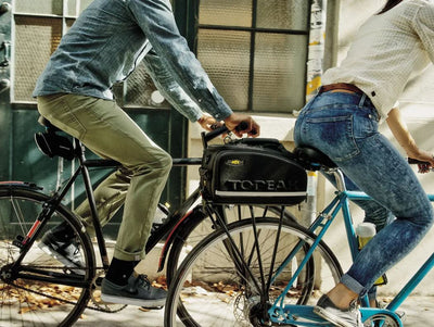 Topeak trunk bag MTX DX for MTX Quicktrack system on bike with rack