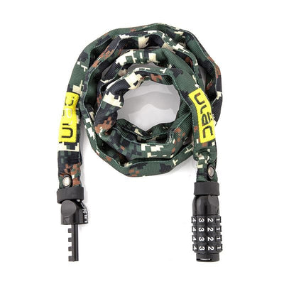 ULAC Lock 52nd Street Chain Combo 4mm X 120cm Camo