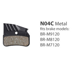 Shimano N04C 4-PISTON Metal Disc Brake Pads