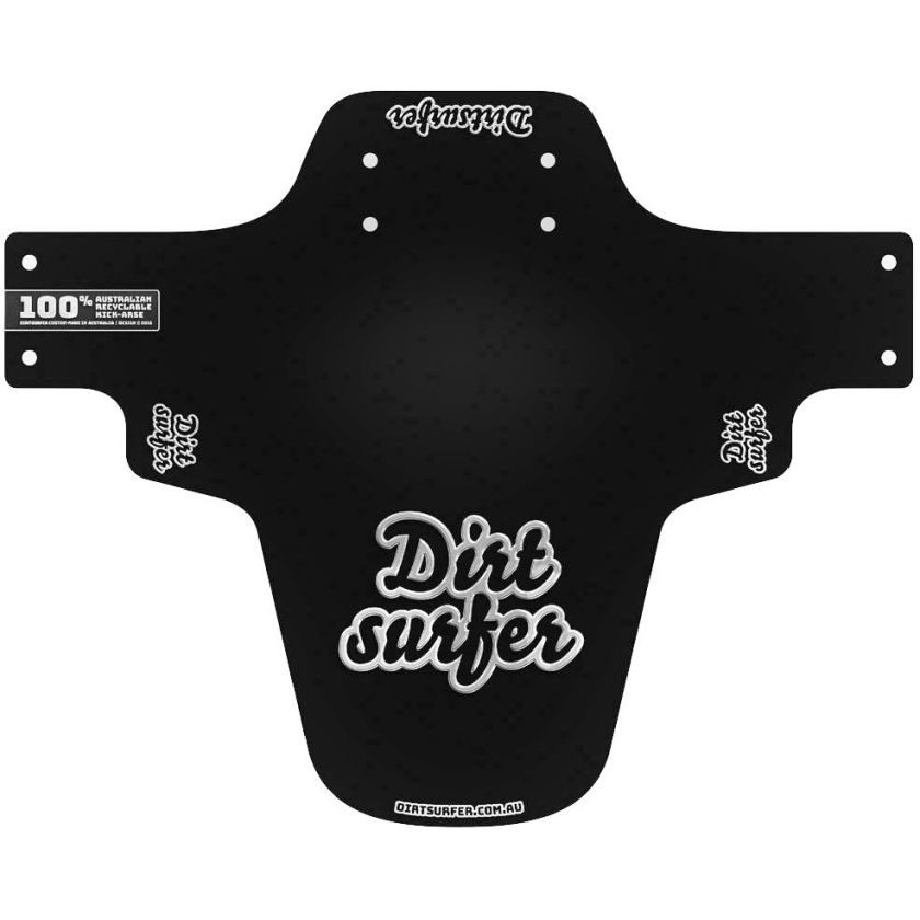 Dirtsurfer Chrome Logo Mudguard