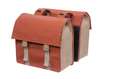 Basil Urban Load Double Bag, Terra Red/Rose